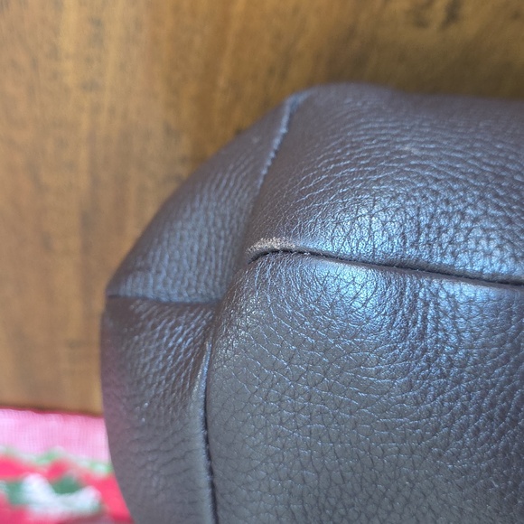 Brighton Rayann shoulder dark brown pebble leather with a heart charm - Picture 7 of 16